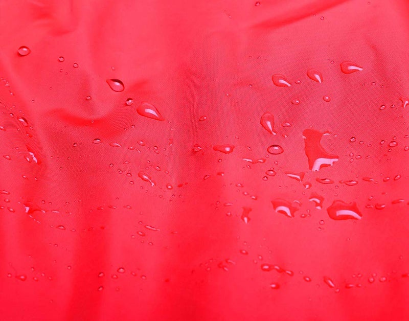 Jingle Bongala Boys Girls Lightweight Breathable Raincoat Waterproof Hooded Rain Jacket Windbreaker Easy to Fold-Red-160 - Image 3